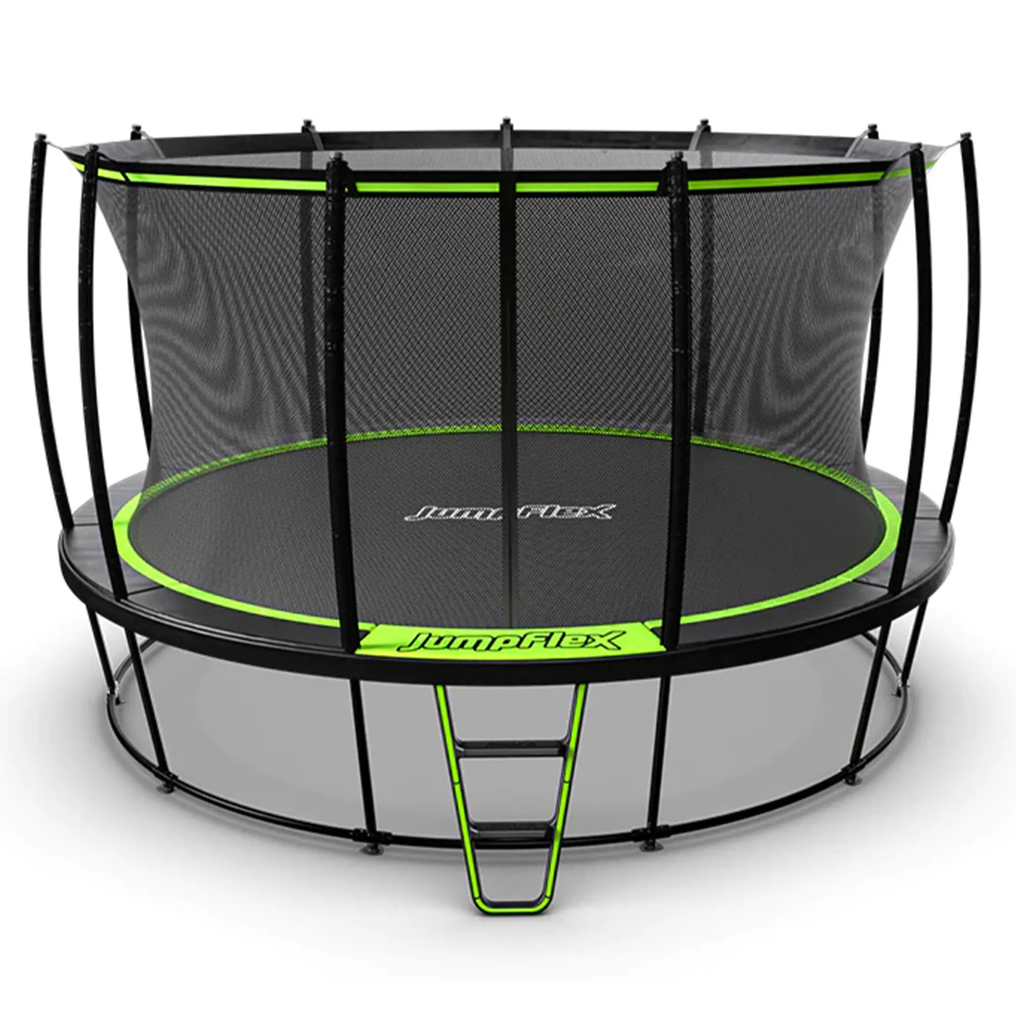 JumpFlex HERO 12 Feet Round Trampoline with Safety Net Enclosure and Net Attachment Polyester one_size | HRO12-V3D-27KG-MPN | Lowe's
