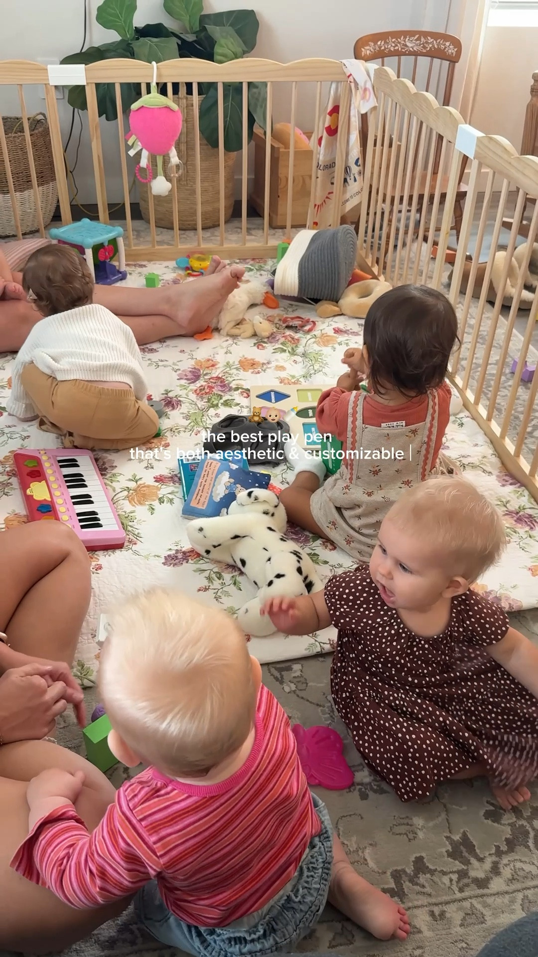 Obsessed with our play pen! You can configure it so many ways- plus I love how it’s still aesthetic and goes with my home decor!🤎🧸🍼👶🏼

#LTKBaby #LTKHome #LTKFamily