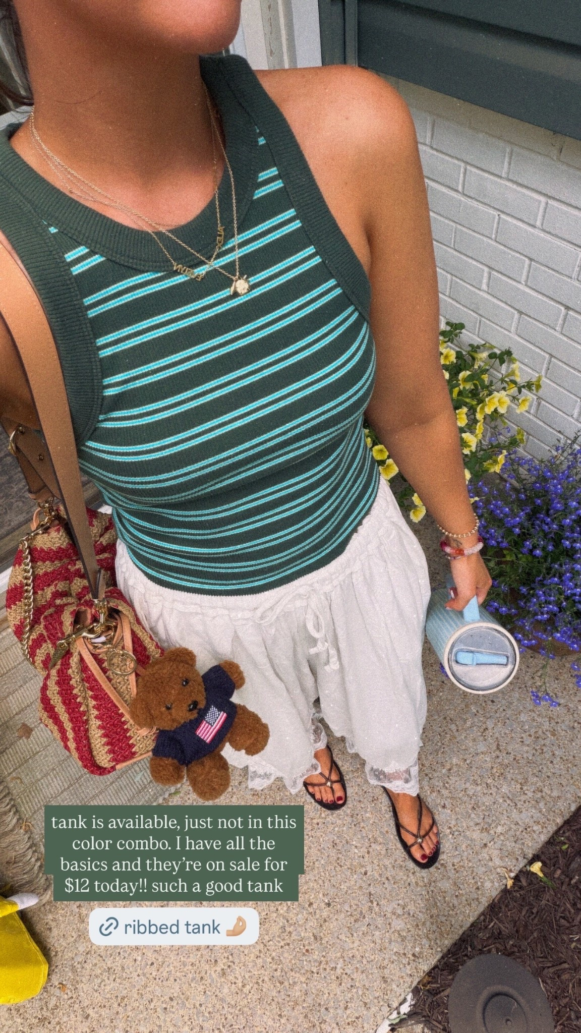 tank is available, just not in this color combo. I have all the basics and they’re on sale for $12 today!! such a good tank  @aerie