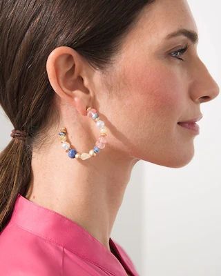 Front to Back Beaded Hoop Earrings | Chico's
