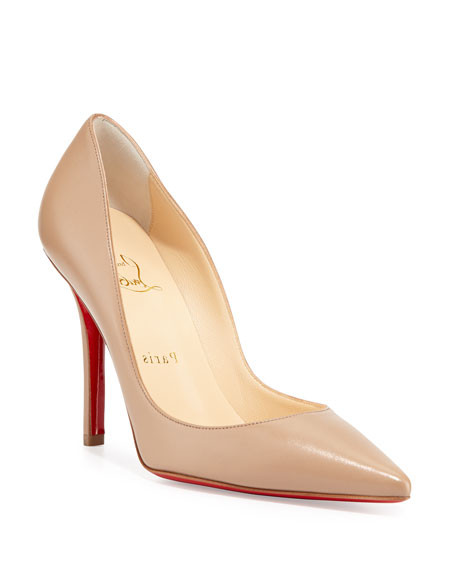 Christian Louboutin Apostrophy Pointed Red-Sole Pump | Neiman Marcus
