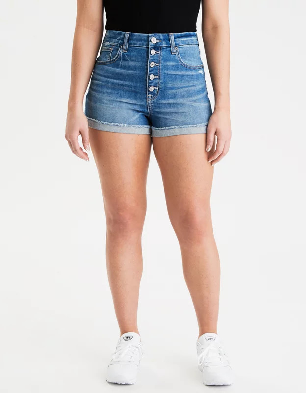 AE Ne(x)t Level Curvy High-Waisted Short Short | American Eagle Outfitters (US & CA)
