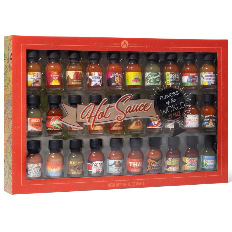 Flavors of the World Hot Sauce Sampler, Set of 30 | Etsy (US)