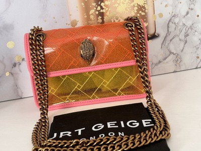 Kurt Geiger Kensington Mini  Transparent Multi Glitter Crossbody BN With Dustbag  | eBay | eBay UK