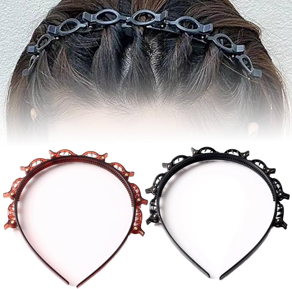 Headband with Clips, Hairstyle Hairpin Headband, Hairpin Headbands for Women, Hairband with Clips... | Amazon (US)