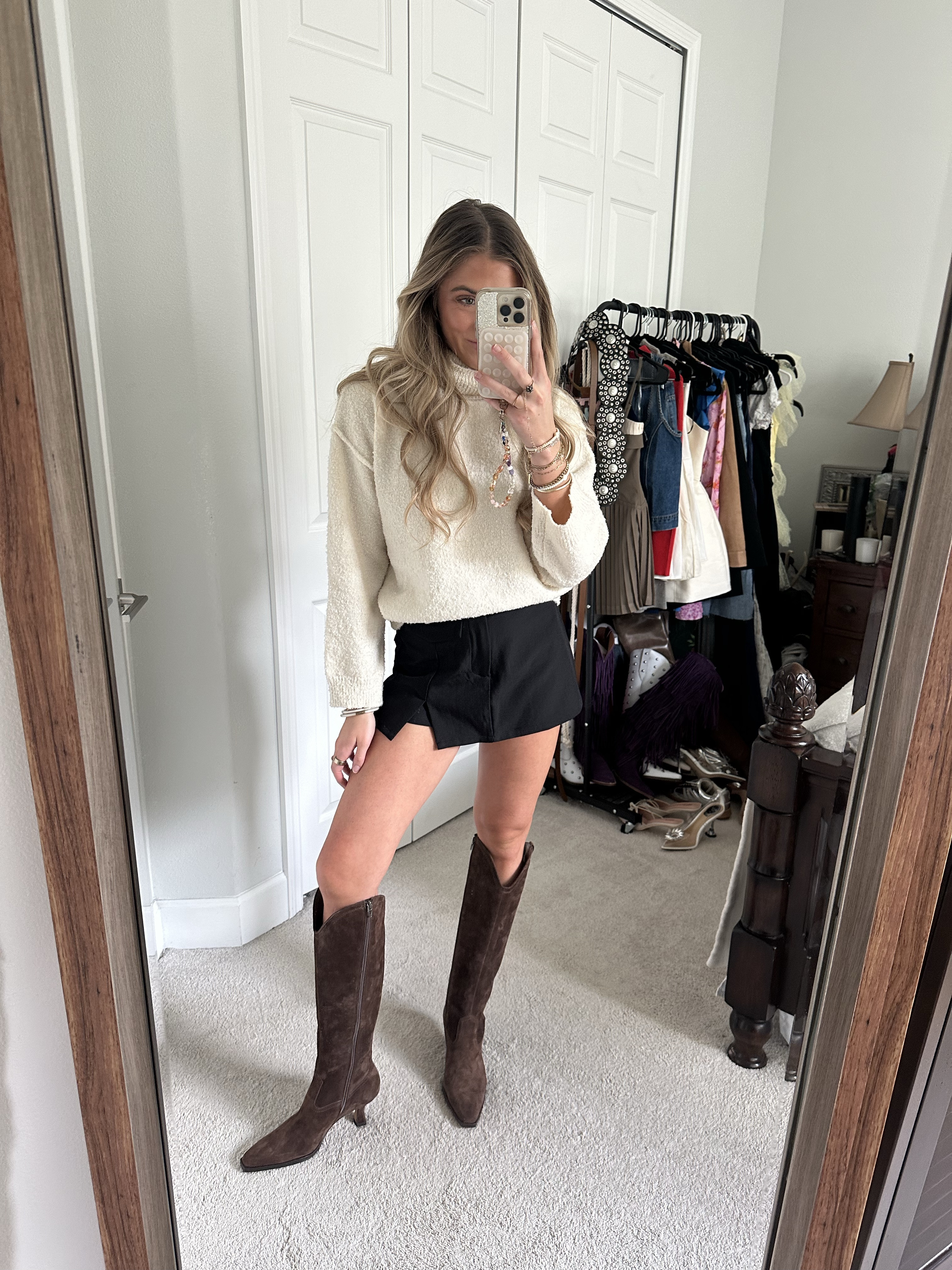 Princess Polly FINNIEN BOUCLE TURTLENECK SWEATER CREAM
And DEUCE SPLIT SKORT BLACK. not sure y’all are ready for the fall and winter perfection that is this @princesspolly haul. + Princess Polly is having their Black Friday deals dropping weekly 🤑don’t forget to use my code, “SLOANE20” for 20% off! when I say everything not only fits perfectly but also looks adorable, this may do damage to your credit card 🤭✨ !!! I wear the size US 2 or XS/S in Princess Polly for reference (5’4 height 25 waist).

#tryon #tryonwithme #tryonhaul #princesspolly #fallfashion #winterfashion #clothinghaul #affordableclothing #fashioninspo #outfit #outfitinspo #princesspollyhaul #princesspollytryonhaul #princesspollytryon #princesspollyoutfit #haul #shoppinghaul 

#LTKFindsUnder100 #LTKStyleTip #LTKHoliday