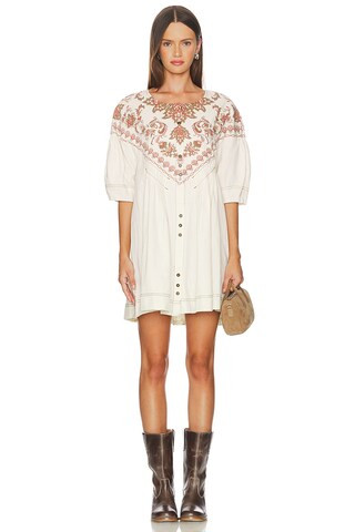 Free People Orson Mini Dress in Ivory Combo from Revolve.com | Revolve Clothing (Global)