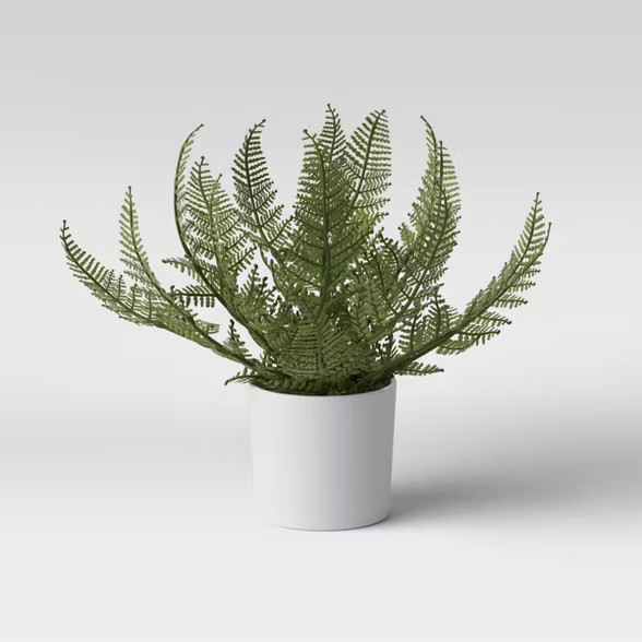 8" x 11" Artificial Fern Arrangement in Pot - Threshold™ | Target