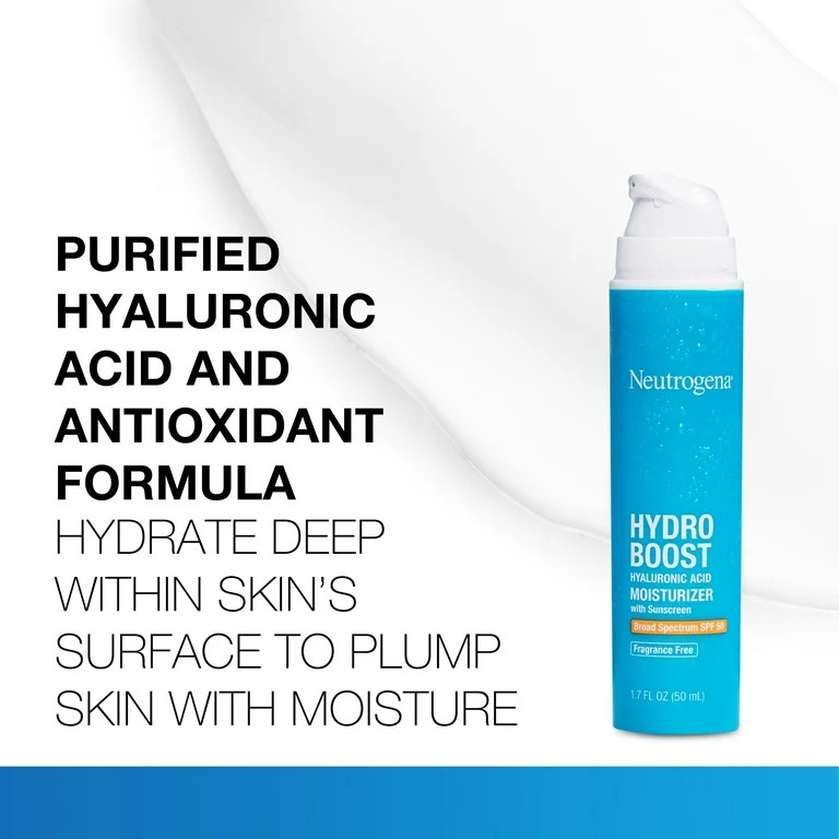 Neutrogena Hydro Boost Hyaluronic Acid SPF 50 Face Moisturizer Lotion, Skin Care, 1.7 oz - Walmar... | Walmart (US)