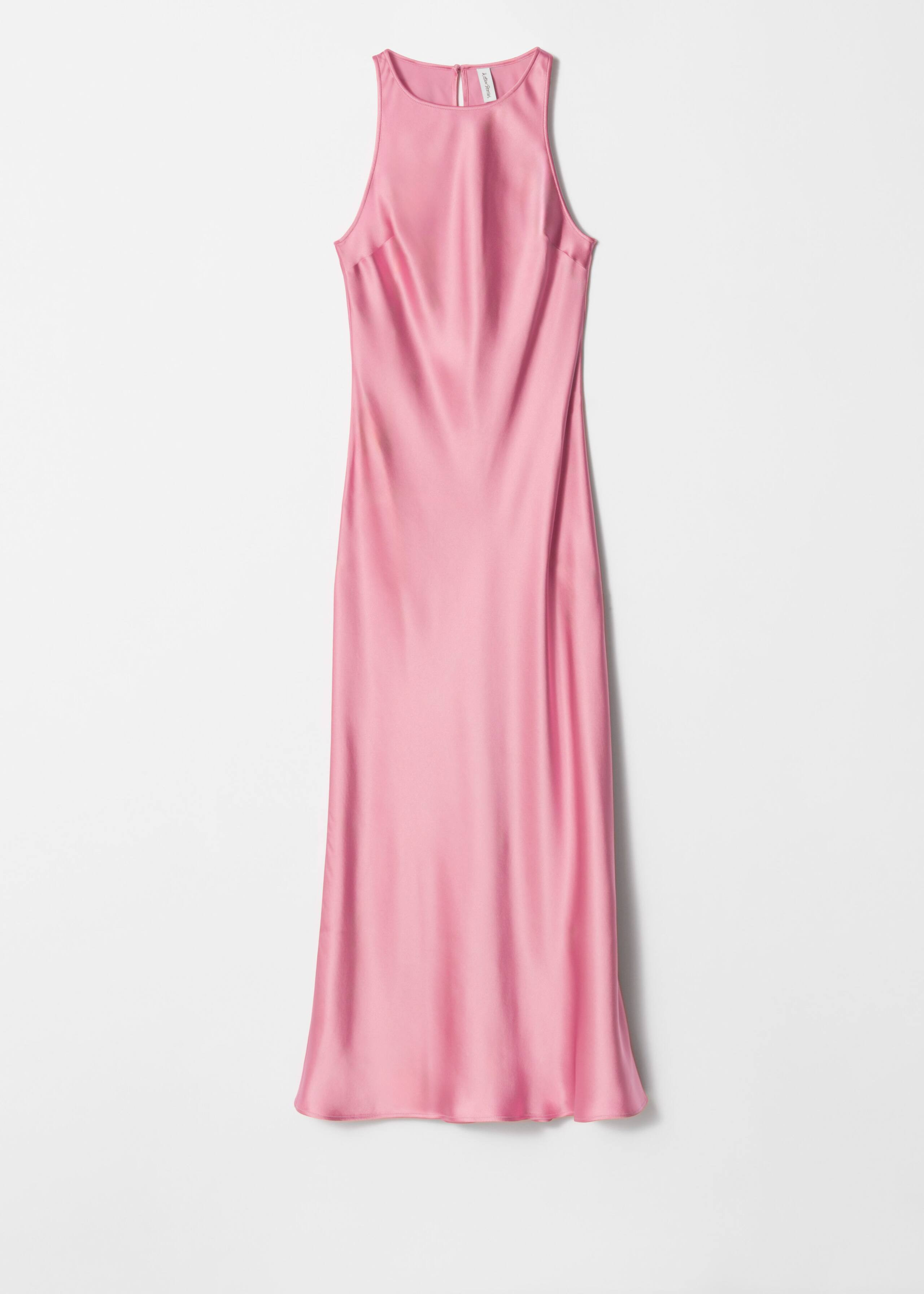 Sleeveless Satin Midi Dress - Pink - & Other Stories GB | & Other Stories UK
