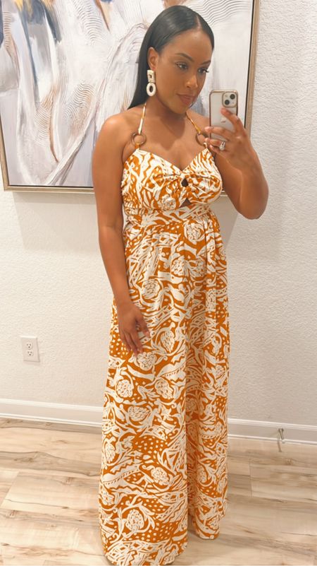 The perfect vacation dress! This maxi is so good and I just can’t get enough of the print and beautiful cut outs! So good 😊 

For reference I’m wearing a size medium and I’m 5’1! 

#LTKfindsunder100 #LTKstyletip #LTKtravel