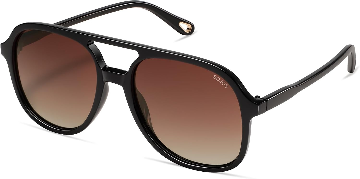 SOJOS Retro Polarized Aviator Sunglasses Womens Mens SJ2174 | Amazon (US)