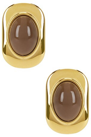 Ashley Earrings in Brown | Revolve Clothing (Global)