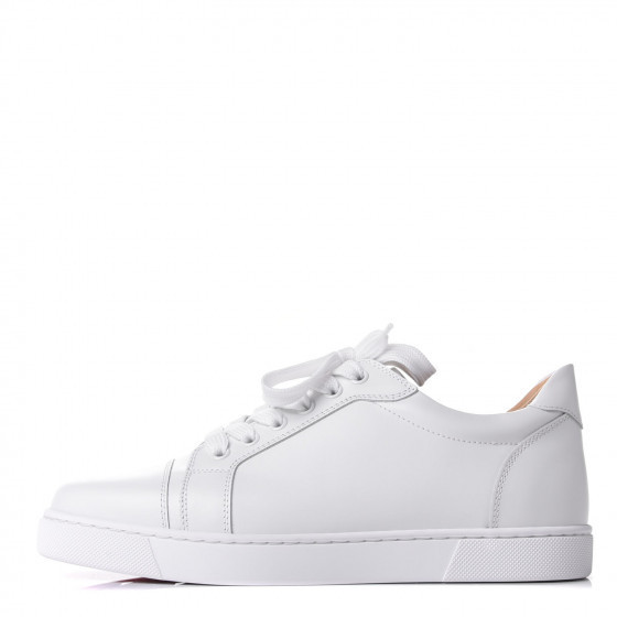 CHRISTIAN LOUBOUTIN Calfskin Vieira Flat Sneakers 38.5 Latte | Fashionphile
