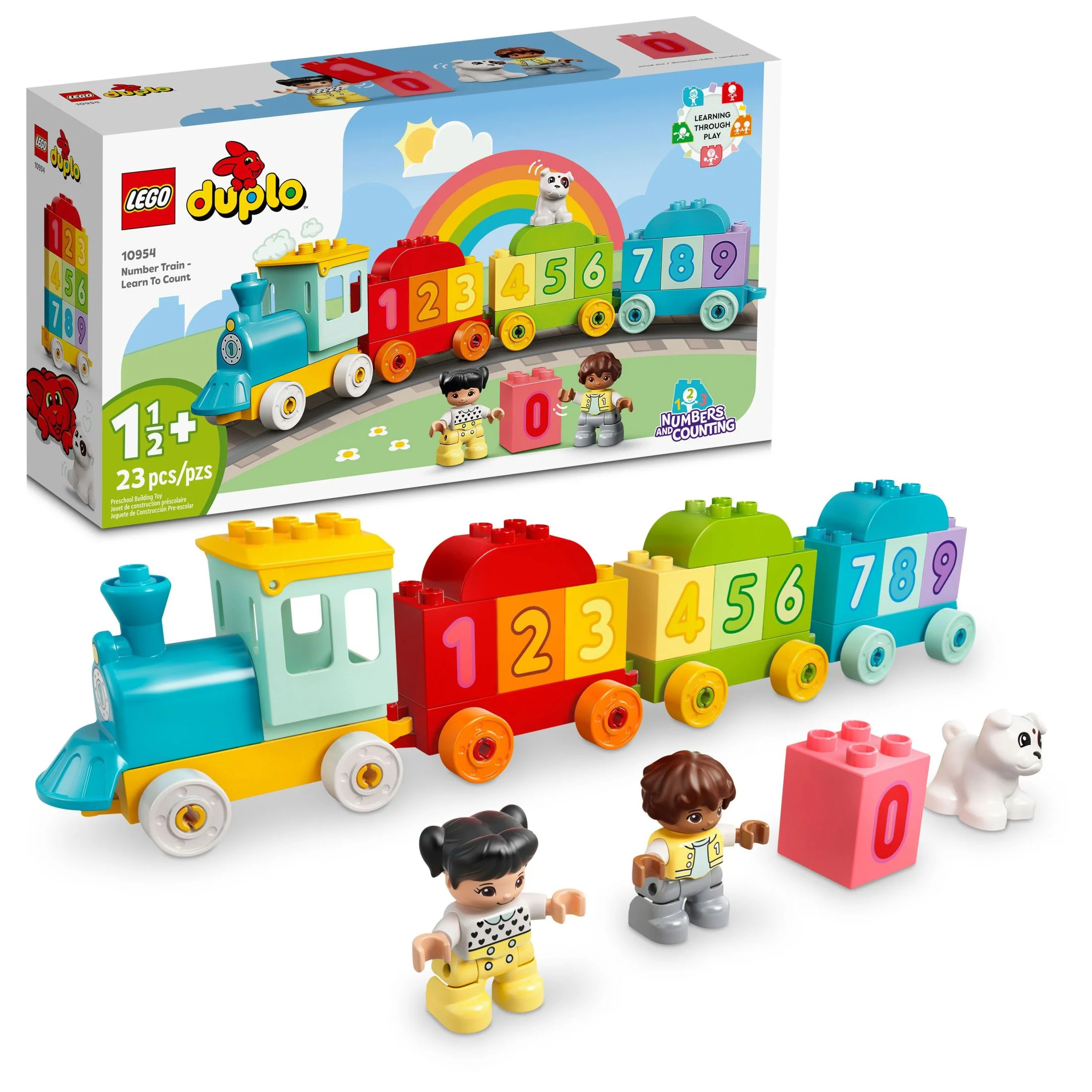 LEGO DUPLO My First Number Train 10954 Fine Motor Skills Toy with Bricks for Learning Numbers, Pr... | Walmart (US)