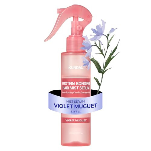 KUNDAL Hair Mist Serum, Vegan Protein Bonding, Restore Flexibility & Smooth Finish, Lightweight Texture, Violet Muguet, 150ml | Amazon (US)