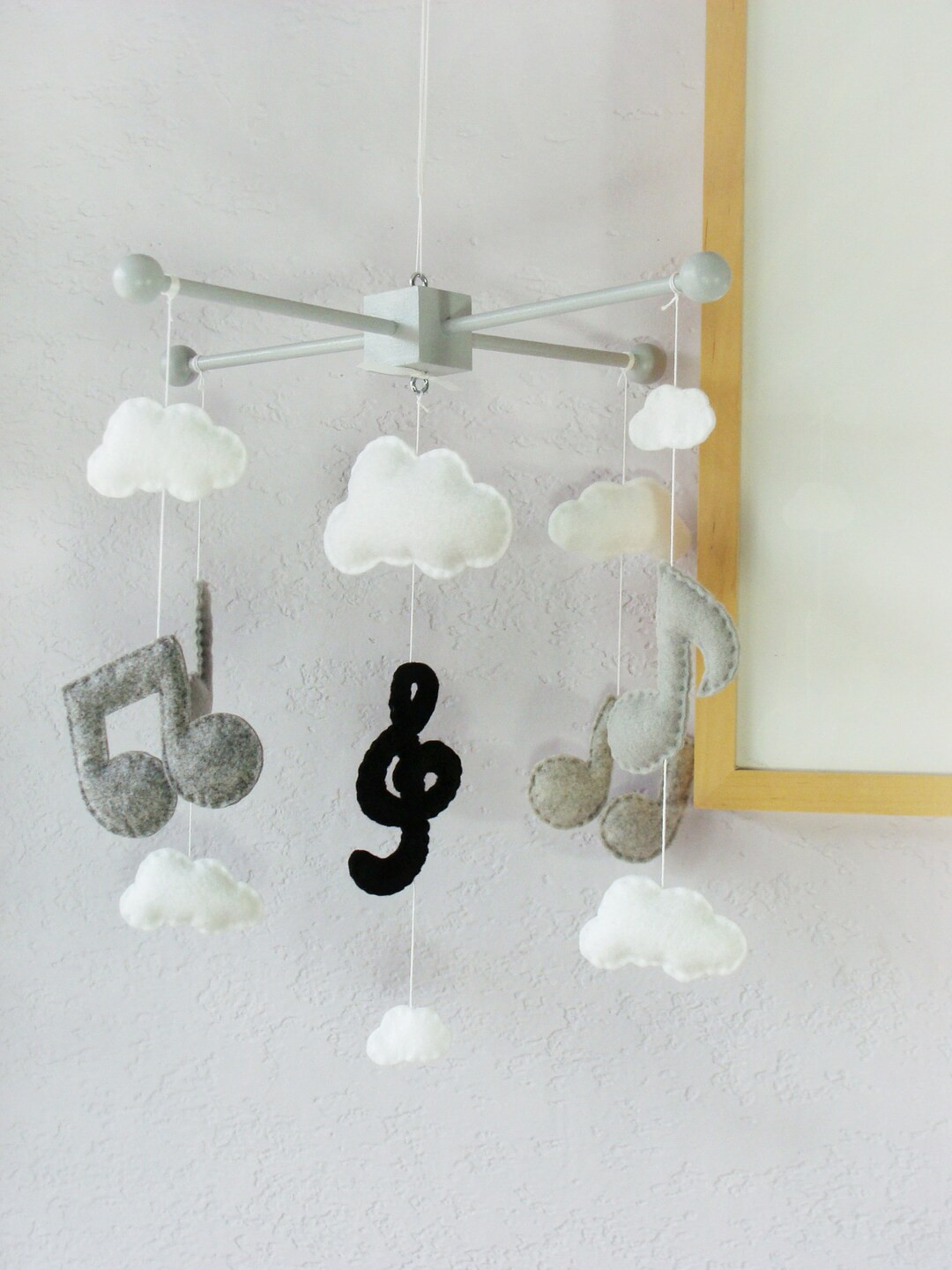 Music Note Mobile: Modern Baby Mobile Musical Note Nursery - Etsy | Etsy (US)