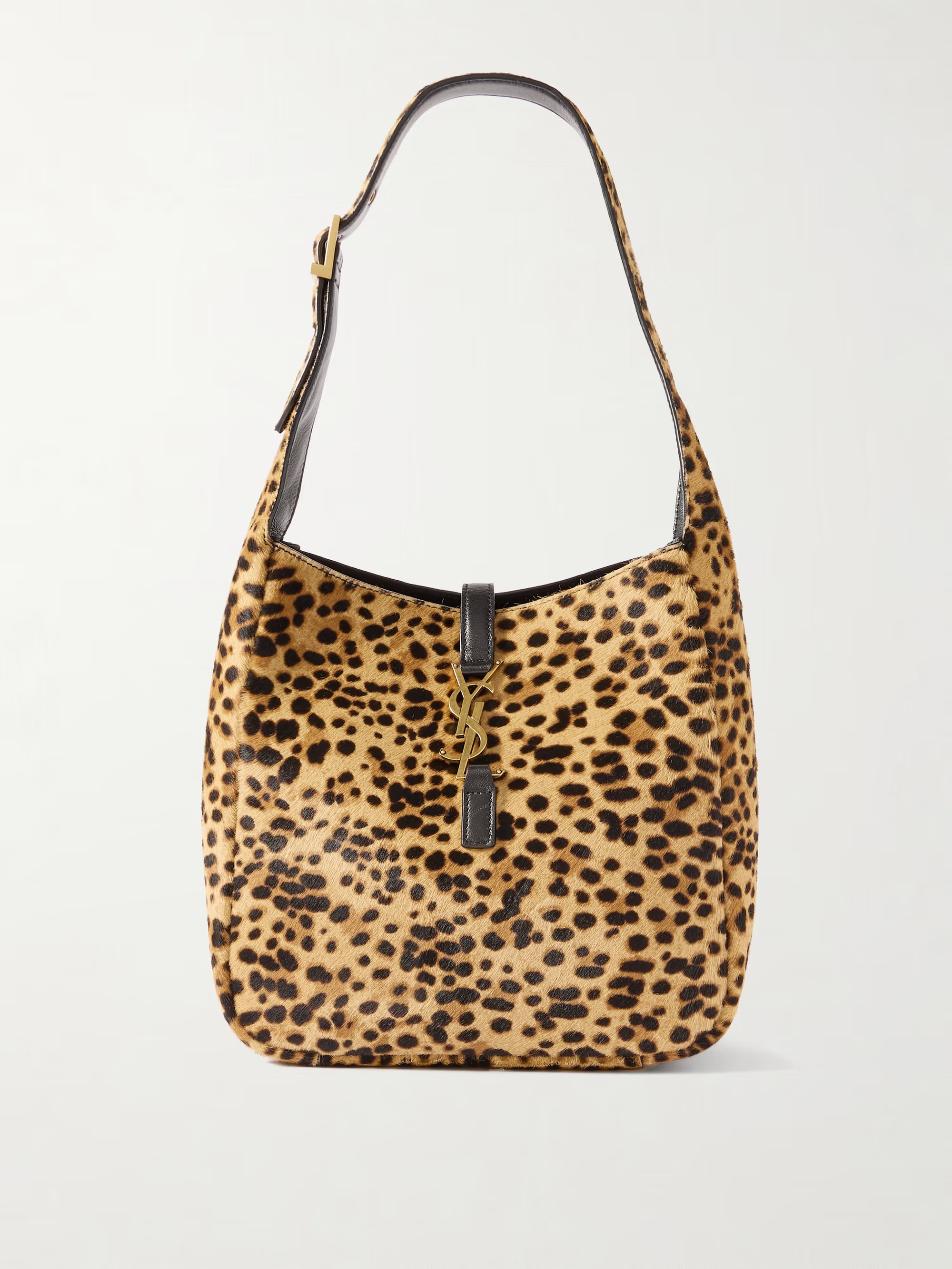 Le 5 À 7 small embellished leather-trimmed leopard-print calf hair shoulder bag | NET-A-PORTER (UK & EU)