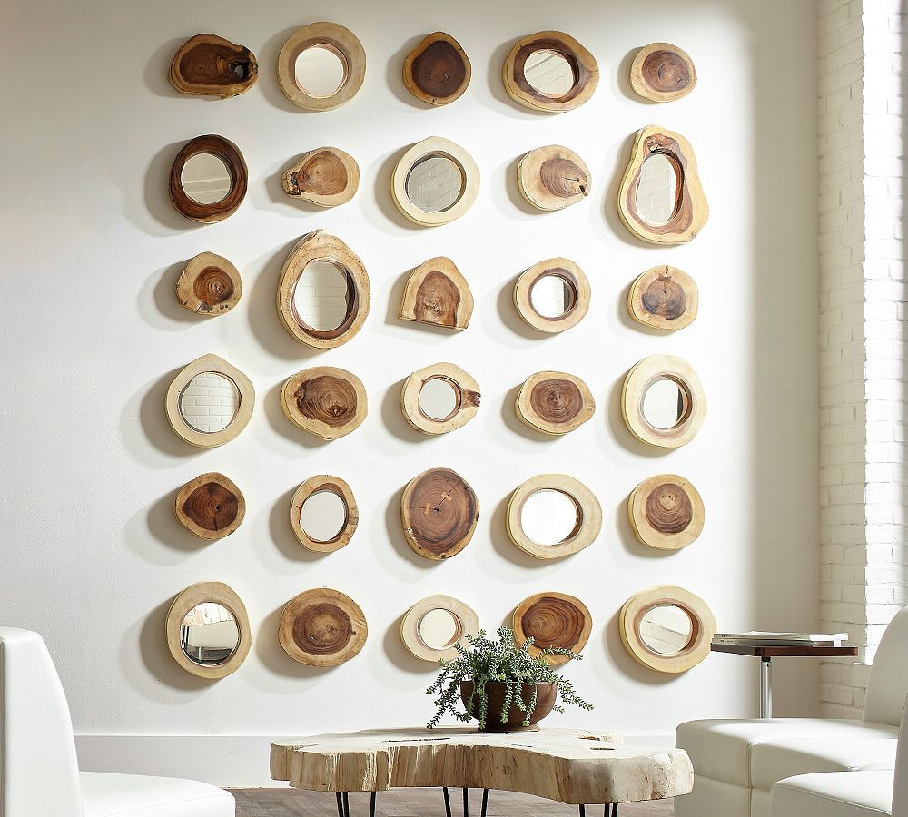 Arbor Handcrafted Wooden Wall Mirror | Pottery Barn (US)