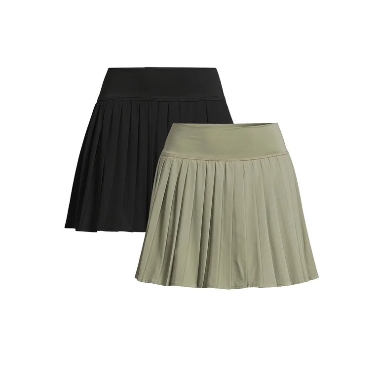 No Boundaries Juniors' Pleated Skort, 2-Pack, Sizes XS-XXXL - Walmart.com | Walmart (US)