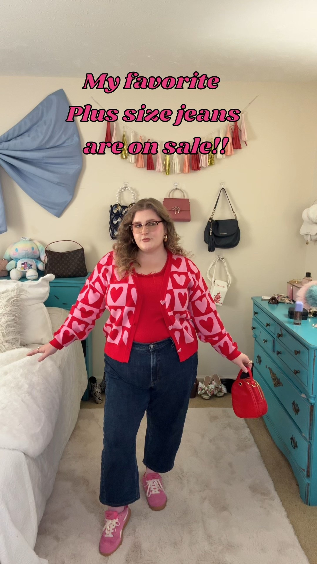 My all time favorite plus size jeans from Old Navy are on sale! (Styled with this very cute Valentine’s Day outfit!) I’m a size 16 curvy girl wearing 16 in these super flattering barrel jeans 💖

#LTKPlusSize #LTKMidsize #LTKSaleAlert