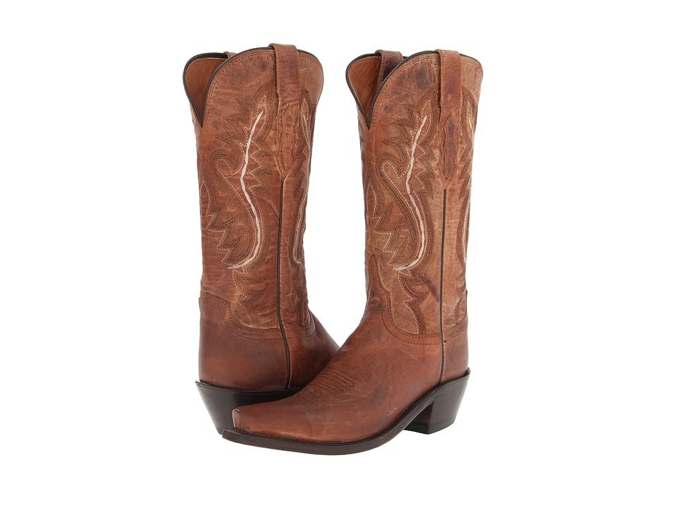 Lucchese - M4999.S54 (Tan Mad Dog Goat) Cowboy Boots | Zappos