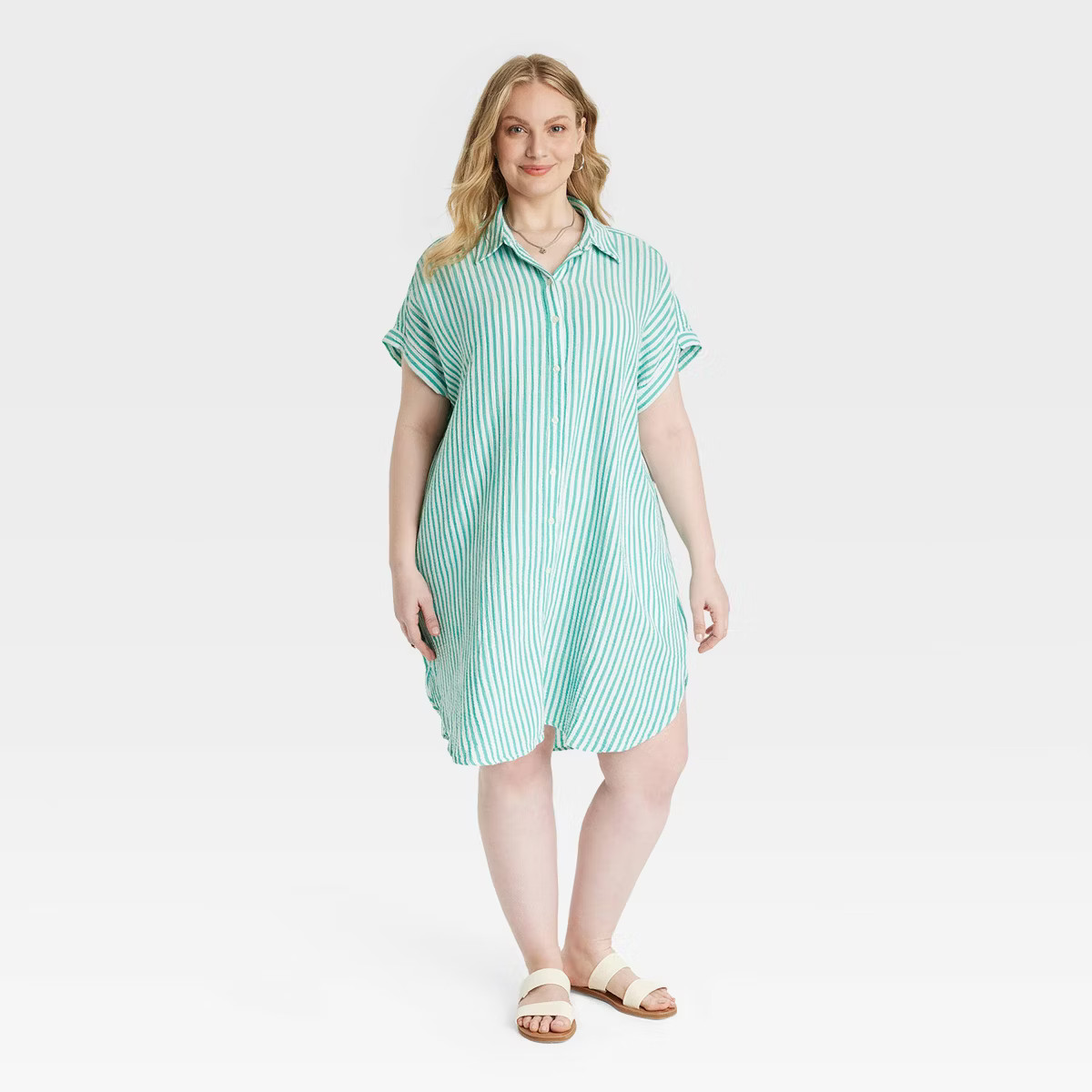 Women's Short Sleeve Mini Summer Shirtdress - Universal Thread™ | Target