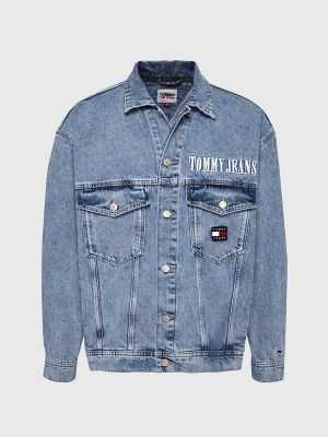 Tommy Hilfiger Men's Oversized Denim Jacket Denim Light - XL | Tommy Hilfiger (US)