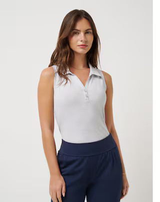 FEATHERWEIGHT ACTIVE SLEEVELESS POLO 2.0 | TravisMathew