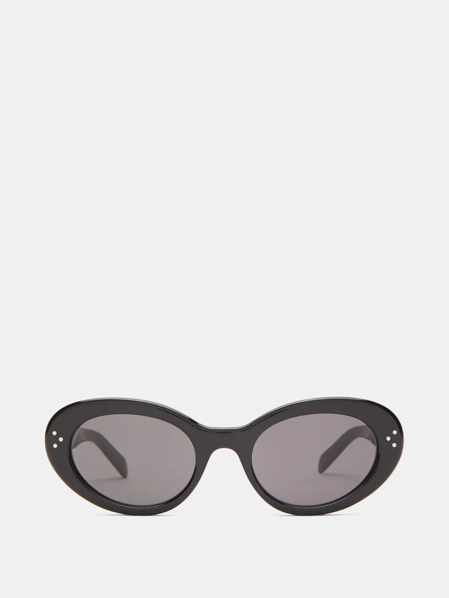 Oval cat-eye acetate sunglasses | Matches (EU)