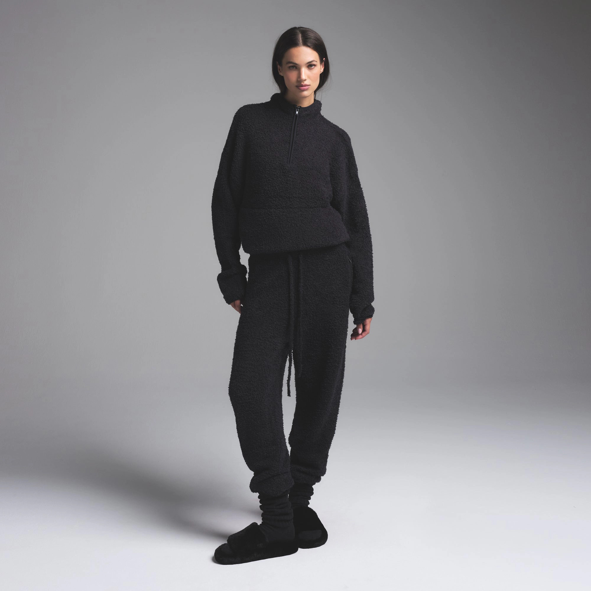 KNIT UNISEX QUARTER ZIP PULLOVER | SKIMS (US)