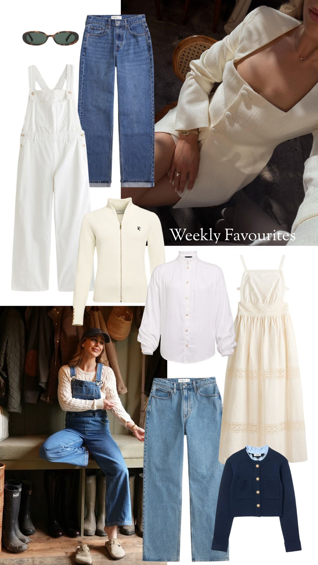 Weekly Favourites! 🤍 

Spring Dressing, Spring Style, Spring Fashion, Spring Outfit, Jeans, Abercrombie Jeans, Cream Dress, Spring Knitwear, Blouse 

 #LTKuk #LTKspring #LTKeurope