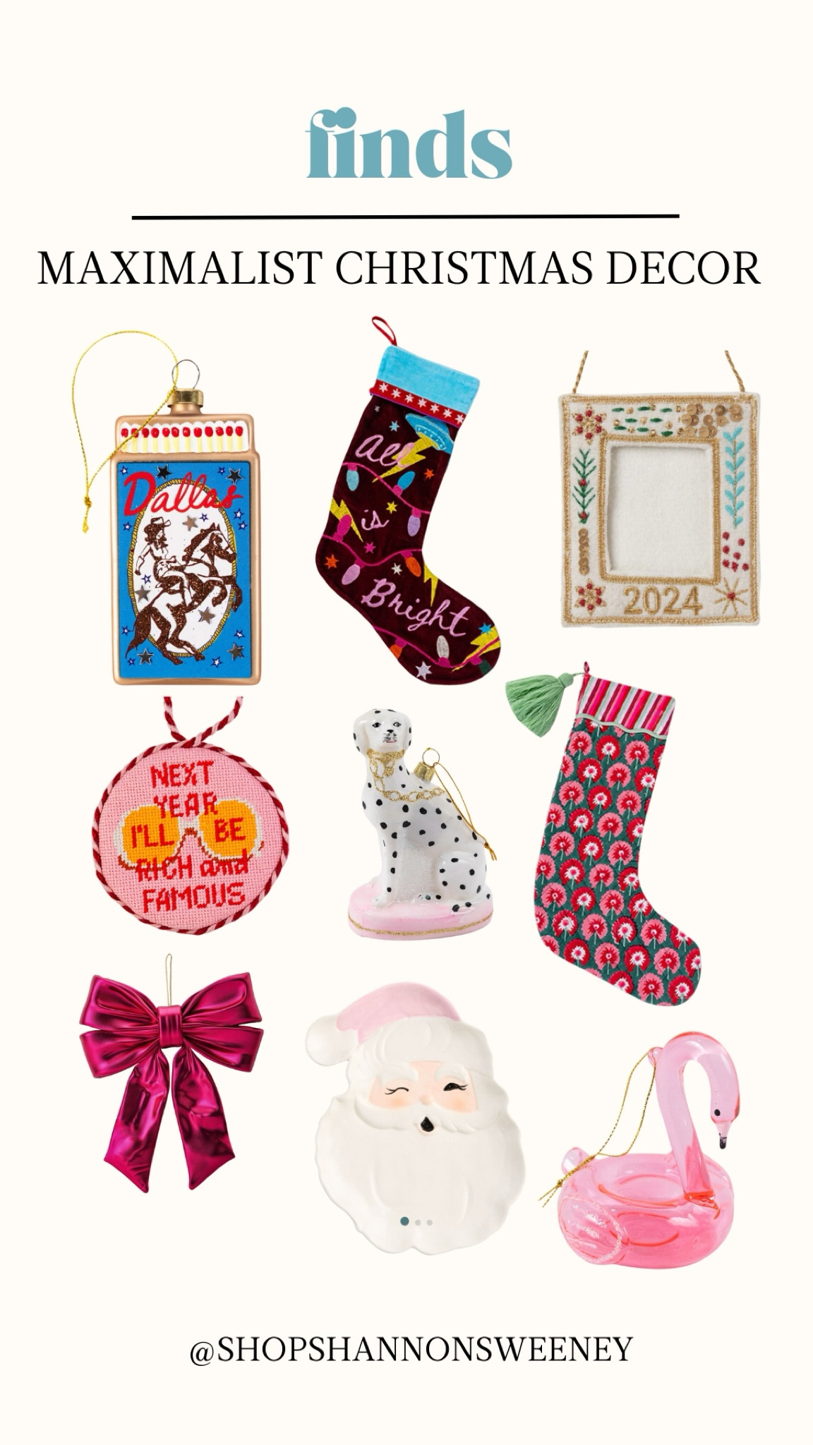 Finds | maximalist Christmas decor 

#LTKHome #LTKSeasonal #LTKHoliday