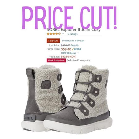 The SOREL Explorer II Joan Cozy is    ✨60% off✨ in all sizes at the moment with Prime shipping. Amazon prices can change at any time.

#LTKshoecrush #LTKsalealert #LTKGiftGuide