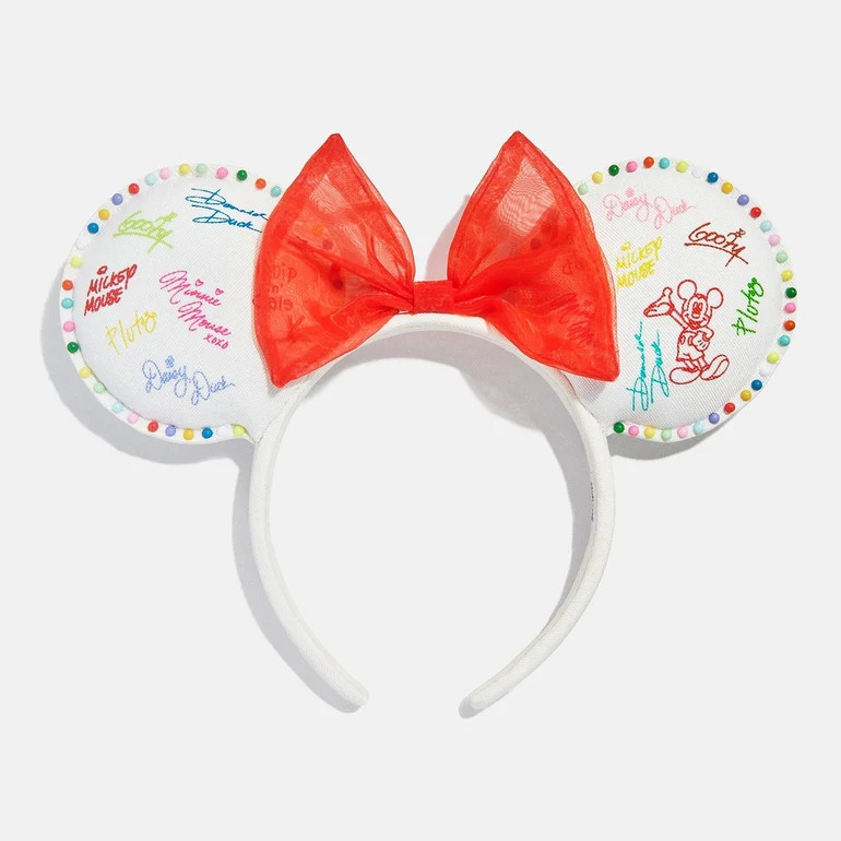Disney Minnie Mouse Signature Ears Headband - Minnie Mouse Signature E | BaubleBar