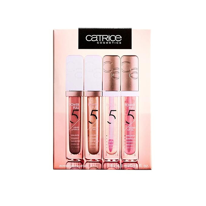 Catrice | Powerfull 5 Holiday Gift Set | 4 Shades For Pampered, Hydrated Lips | Cruelty Free | Amazon (US)