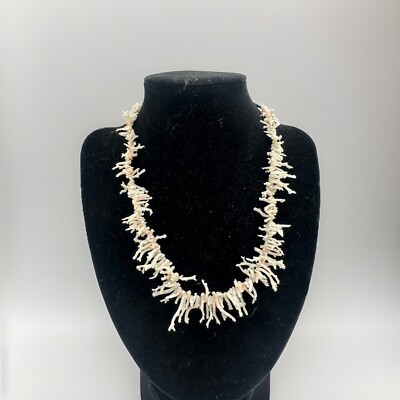 Vintage Angel Skin Coral Branch Necklace Strand 20.5” | eBay US