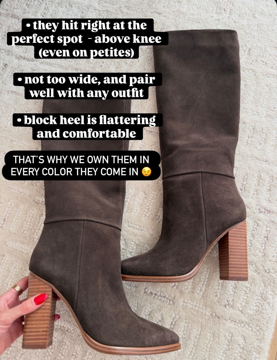 The best boots! I have in 4 colors: love this brown suede color and fit petites perfectly and so comfy! On sale right now 25% OFF 

#LTKootd #LTKSaleAlert #LTKPetite