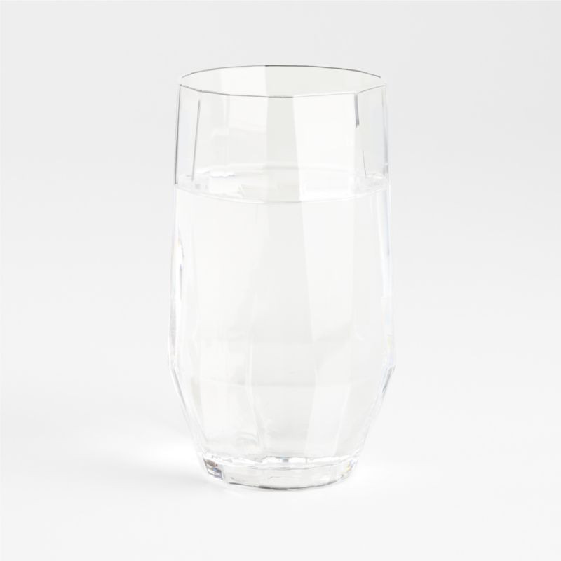 Geo Highball Glass + Reviews | Crate & Barrel | Crate & Barrel