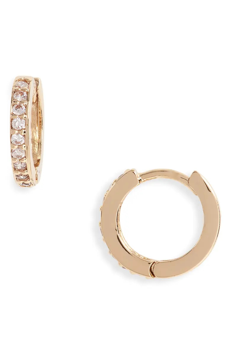 Demi Fine Pavé Huggie Hoop Earrings | Nordstrom