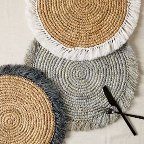 Handwoven Rattan Placemat | West Elm CA