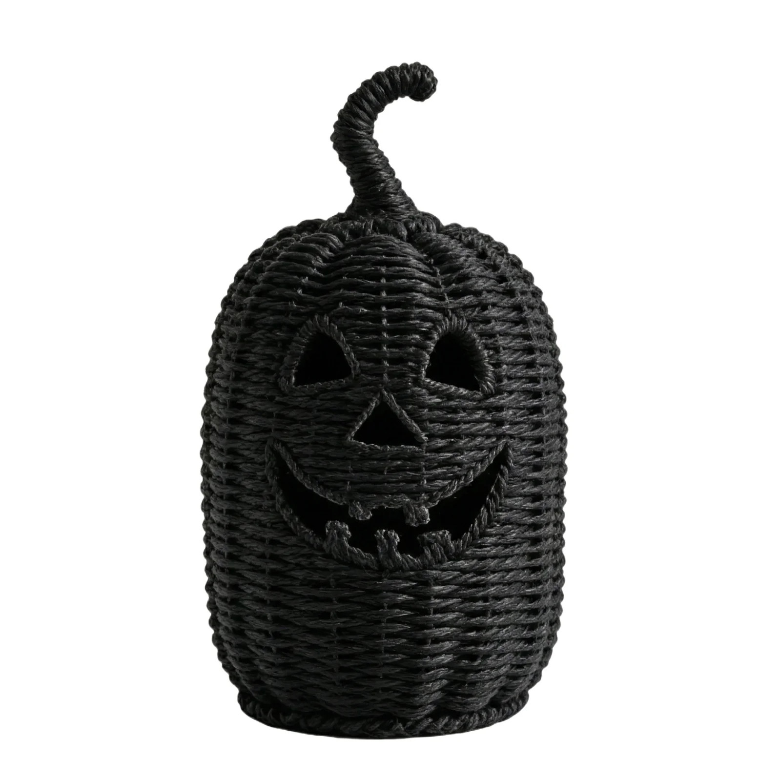 Mskk Black Rope Pumpkin Halloween Decoration, 11.8" Handcrafted Woven Pumpkin Light, Halloween De... | Walmart (US)