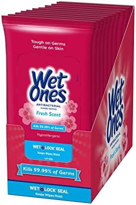 Wet Ones Travel Packs Fresh Scent 10 Packs, 200 Wipes | Amazon (US)