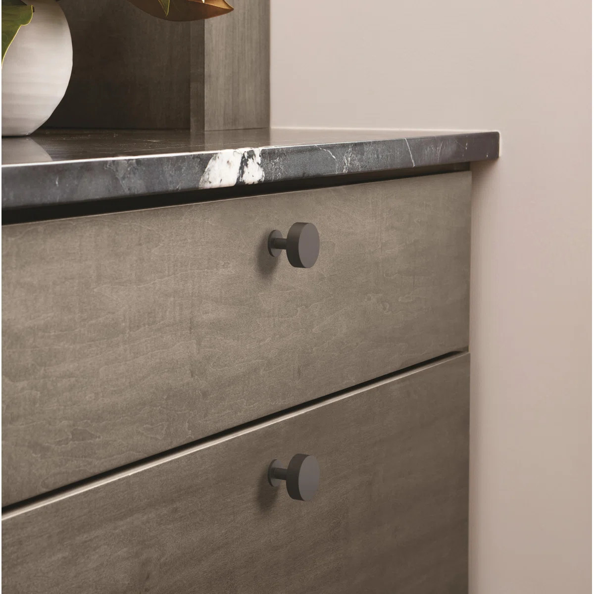 Radius 1-1/4 inch (32mm) Diameter Matte Black Cabinet Knob | Wayfair North America