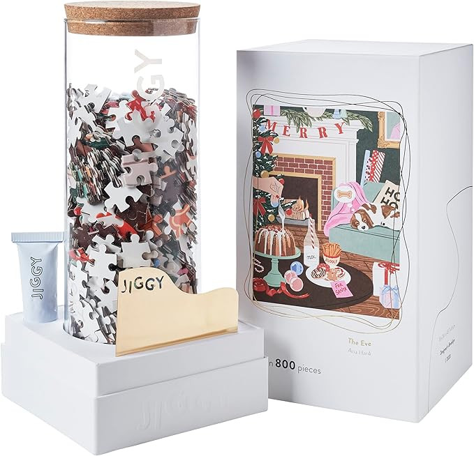 JIGGY - Jigsaw Puzzles for Adults - 800 Piece Decorative Artwork Puzzle + Puzzle Glue Kit - Uniqu... | Amazon (US)