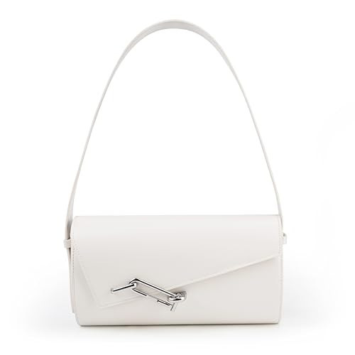 Fuiriver Women's Shoulder Bag Going Out Purse Small Handbag, White | Amazon (US)