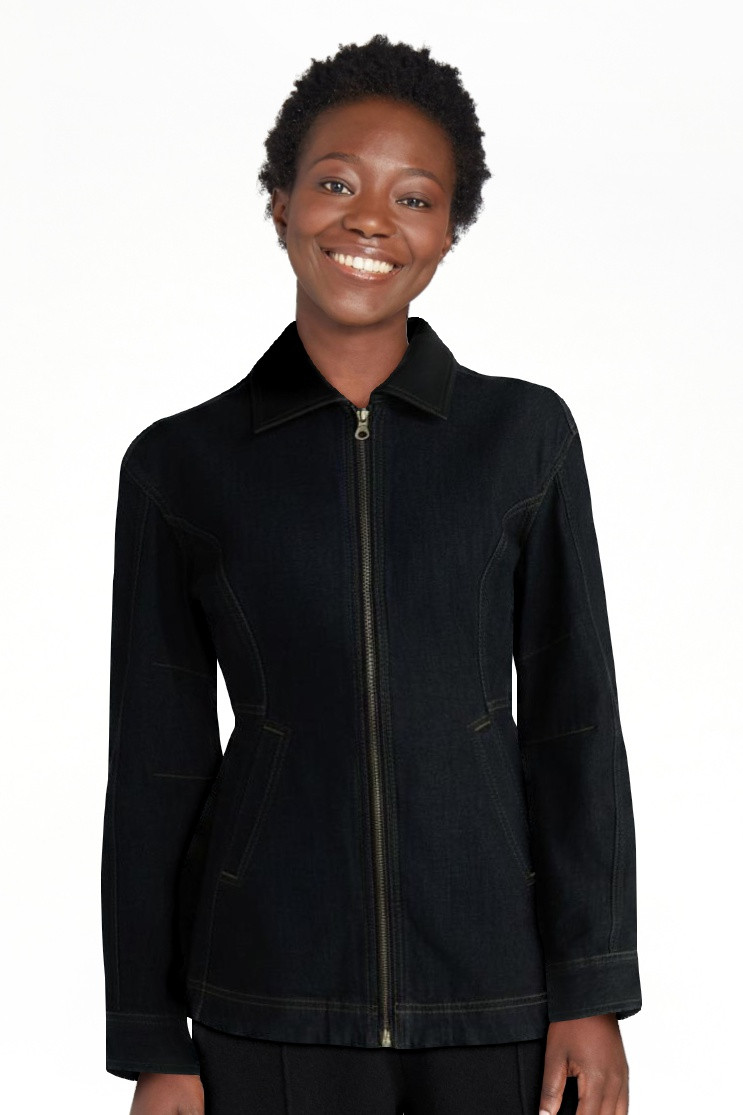 Scoop Women's and Women's Plus Peplum Denim Jacket, Sizes XS-4X | Walmart (US)