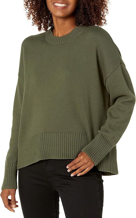 Daily Ritual Women's Boxy Crewneck Sweater | Amazon (US)