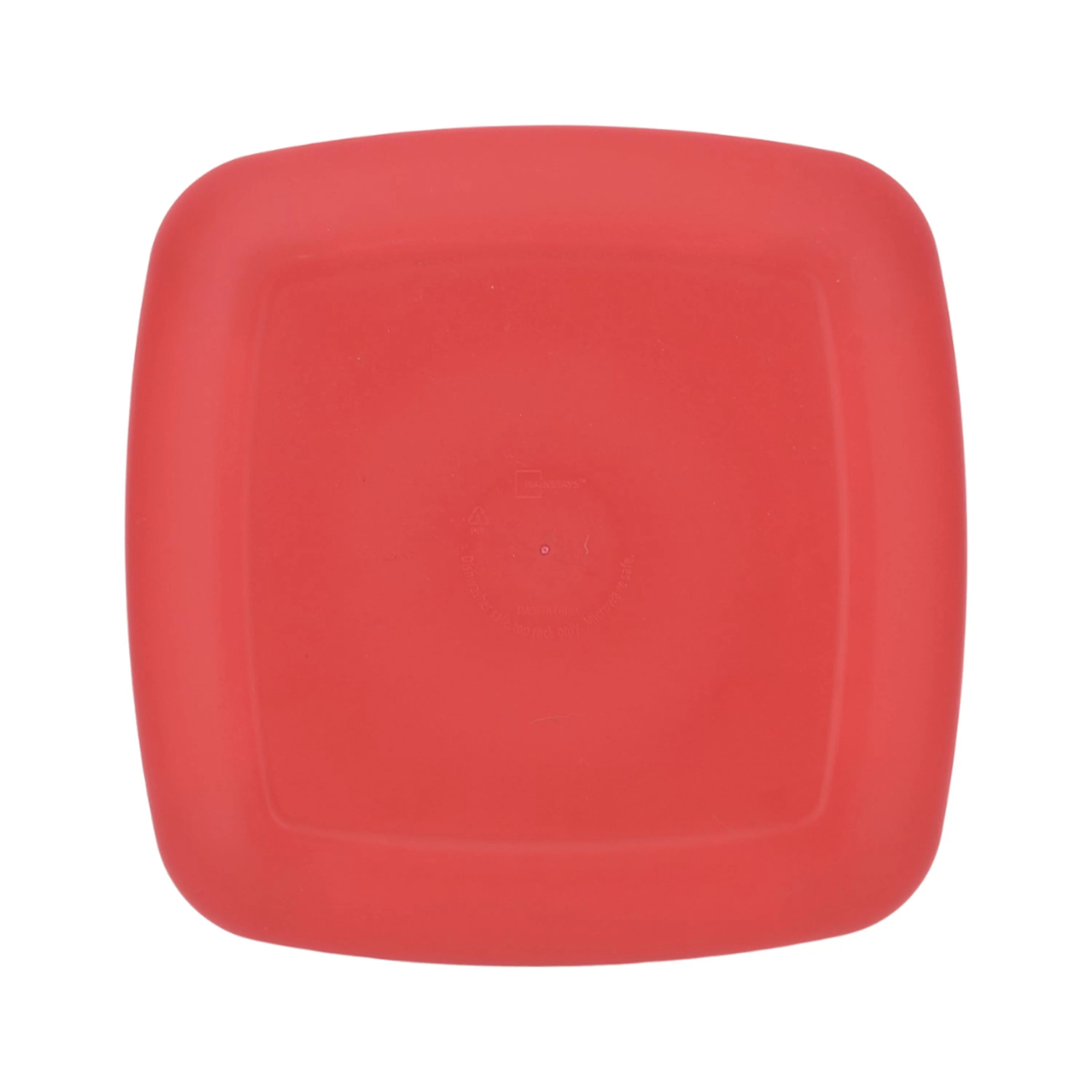 Mainstays 10-inch Square Plastic Plate, Red | Walmart (US)