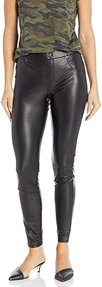 HUE Women's Faux Leather Leggings | Amazon (US)